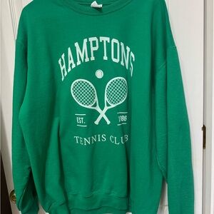 Green Hamptons Tennis Club Sweatshirt
